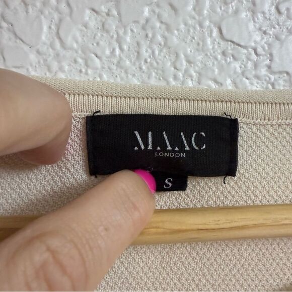 MAAC London Ecru Knit Top | Size M - Picture 3 of 5